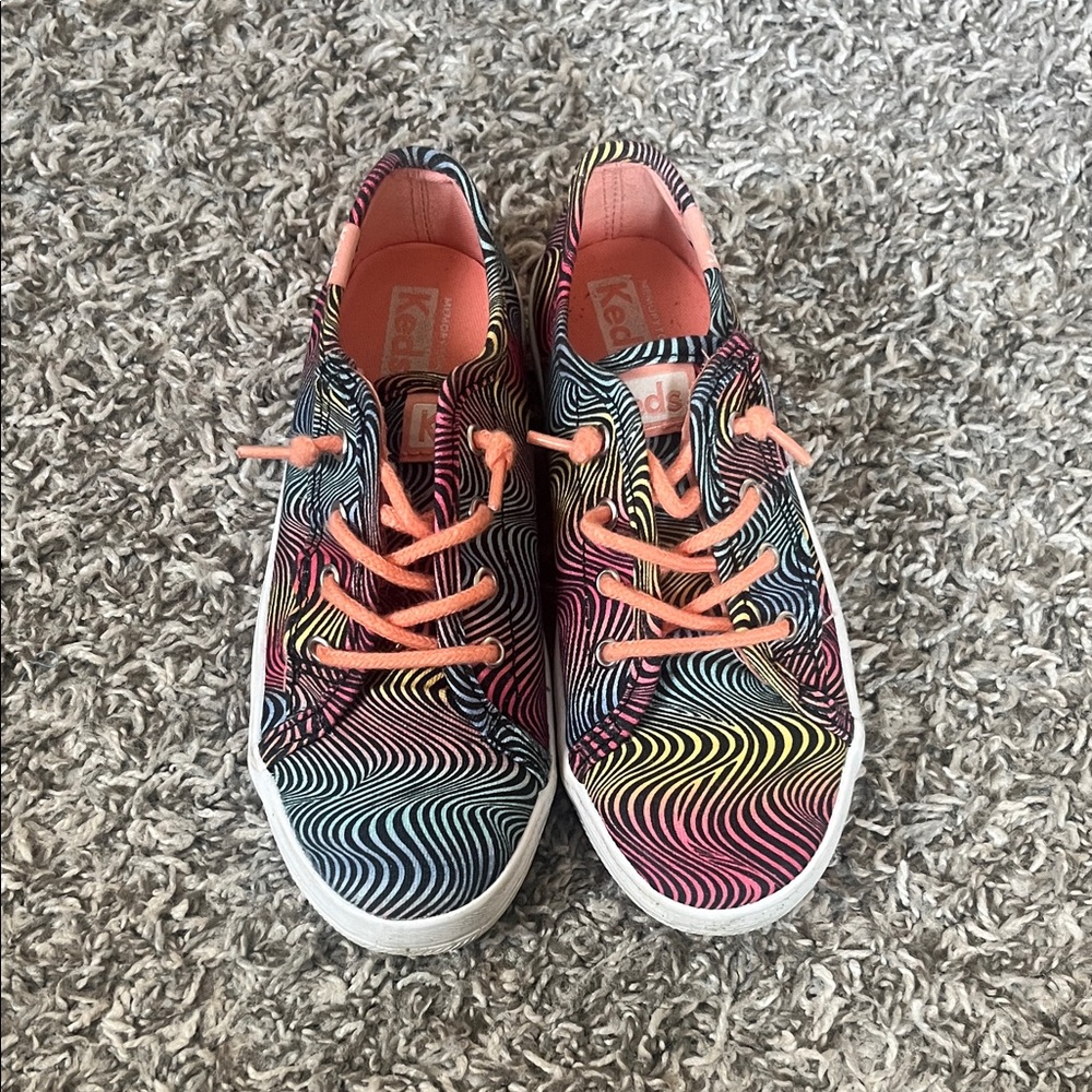 Keds Kids Colorful Wave Pattern Sneakers